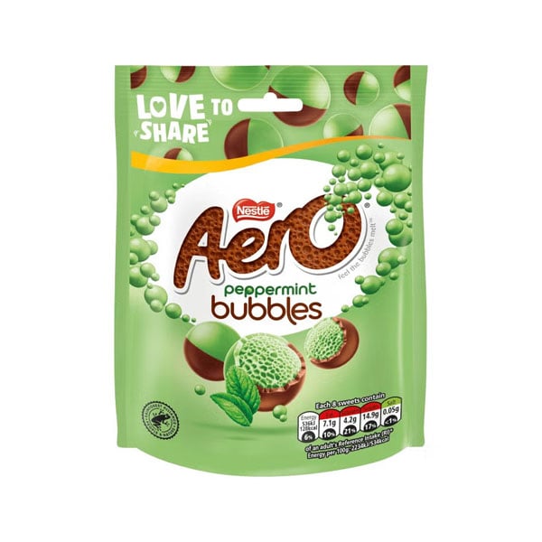 Nestle Aero Peppermint Bubbles Milk Chocolate 80g