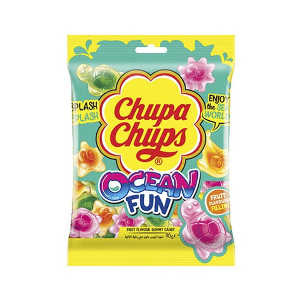 Chupa Chups Ocean Fun Assorted Fruit Gummy Candy 90g