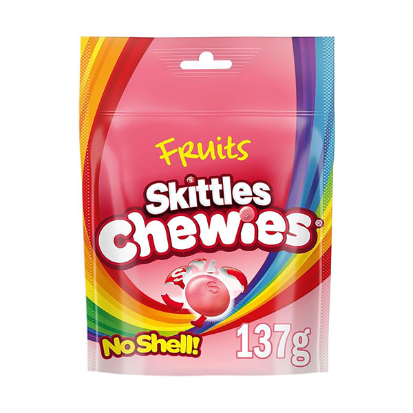 Skittles Chewies Fruits Sweets Pouch Bag 137g