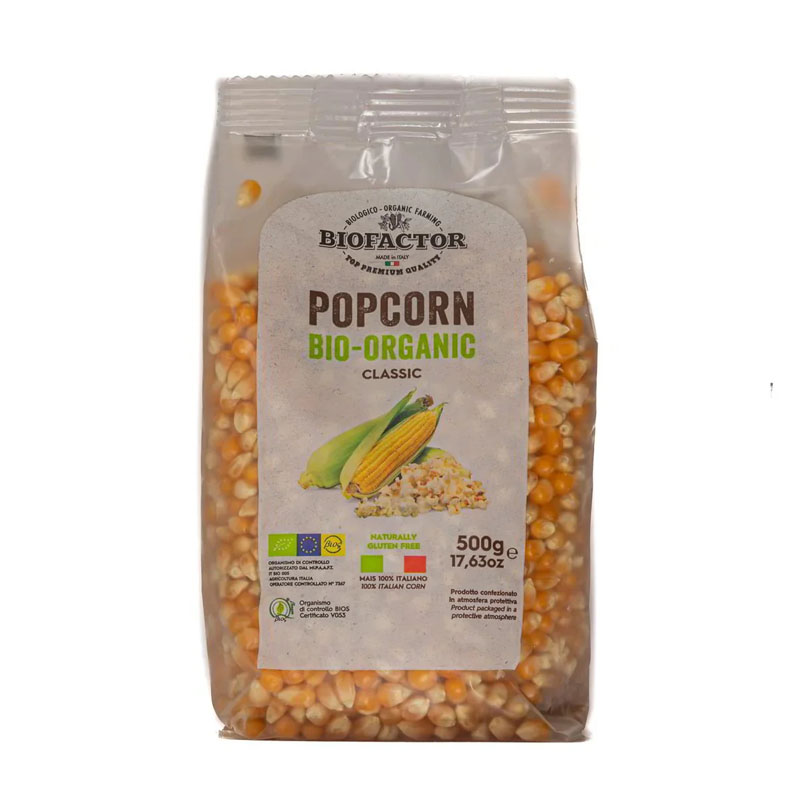 Biofactor Organic Gluten Free Yellow Classic Popcorn 500g