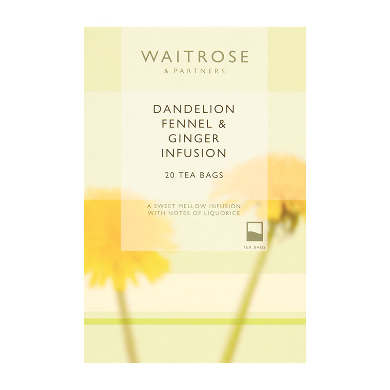 Waitrose Dandelion Fennel & Ginger Infusion 20 Tea Bags 30g