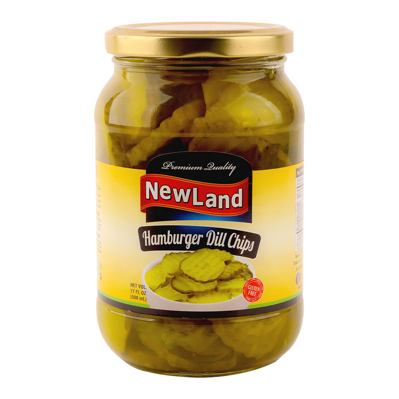 New Land Hamburger Dill Pickle Chips 500g