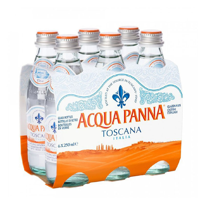 Acqua Panna Natural Mineral Water 6x250ml Pack