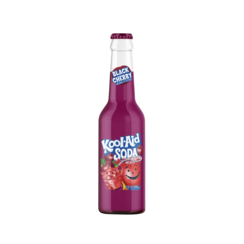 Kool Aid Soda Black Cherry Bottle 355ml