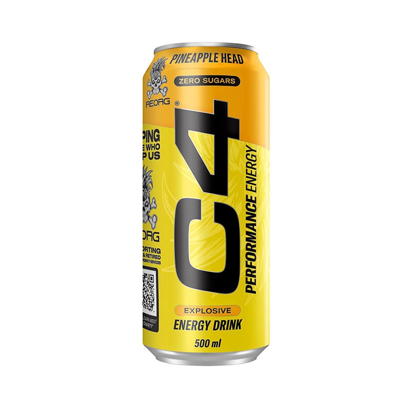 C4 Pineapple Head Performance Energy Drink 500ml