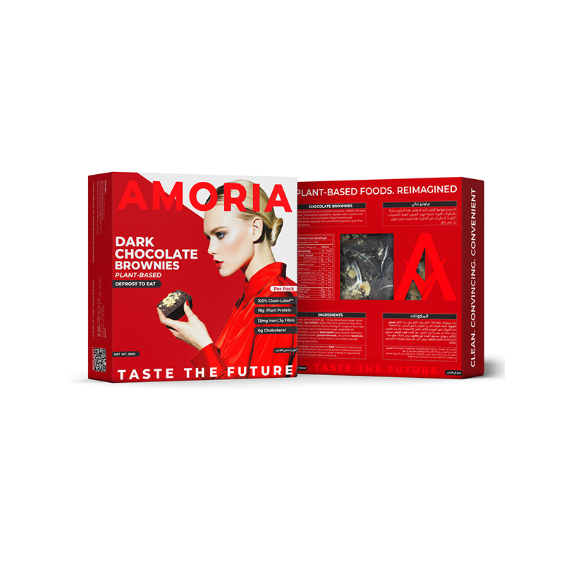 Amoria Plant Based Dark Chocolate Brownies 280g
