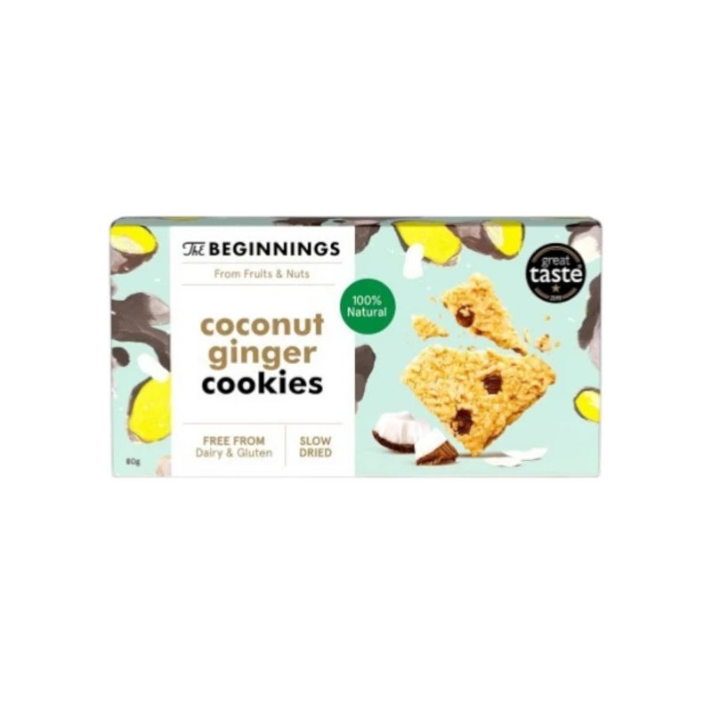 The Beginnings Gluten Free Coconut Ginger Cookies 80g