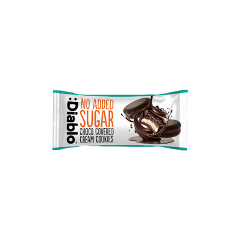 Diablo No Added Sugar chocolate cream cookies 34g