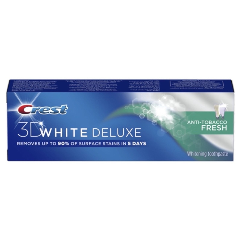 Crest 3D White Deluxe Anti-Tobacco Fresh Whitening Toothpaste, 75mlÂ