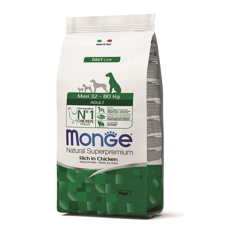 Monge Natural Superpremium Maxi Adult Dry Dog Food 3Kg