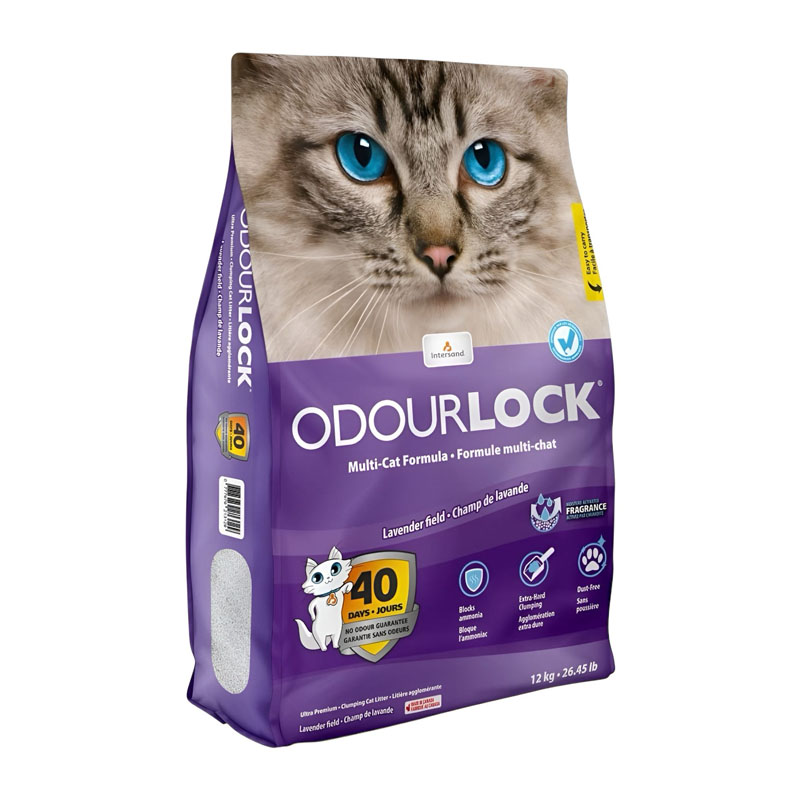 Odourlock Intersand Lavender Field Cat Litter 12kg