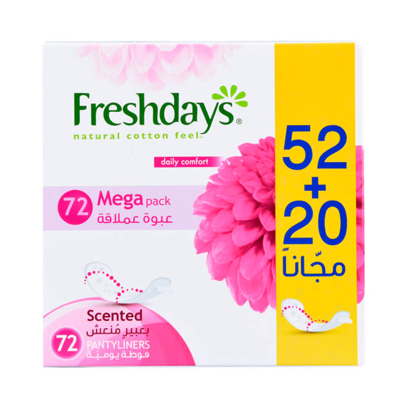 Sanita Freshdays Normal Scented Pantyliners 72Pcs