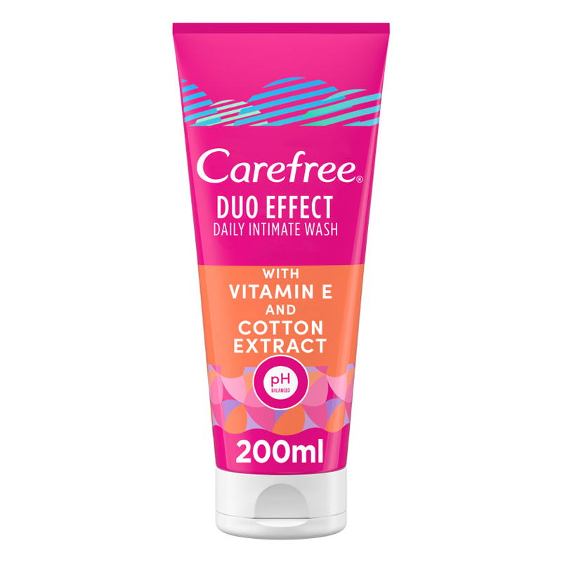 Carefree Double Action Wash With Vitamin E & Cotton Extract 200ml