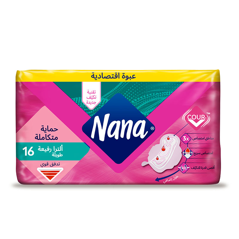Nana Ultra Thin Long Sanitary Pads COUR-V 8 pads x 2 packs