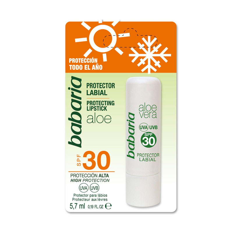 Babaria Lip Balm With Aloe Vera SPF30 5.7ml