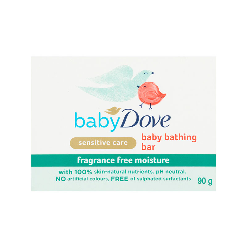 Baby Dove Fragrance Free Moisture Sensitive Care Bathing Bar 90g