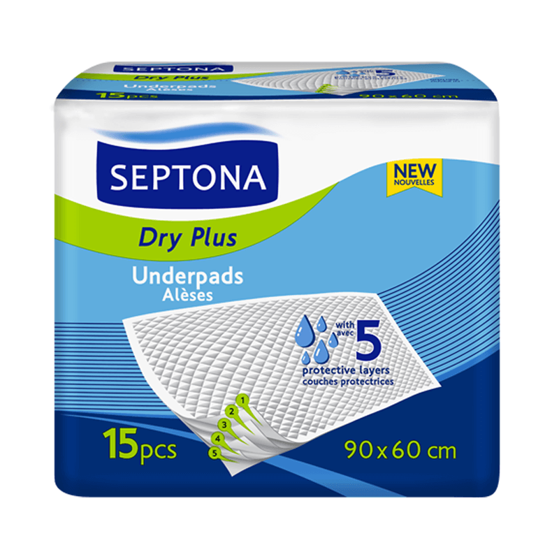 Septona Underpads Dry Plus 9 x 60 - 15 Pcs
