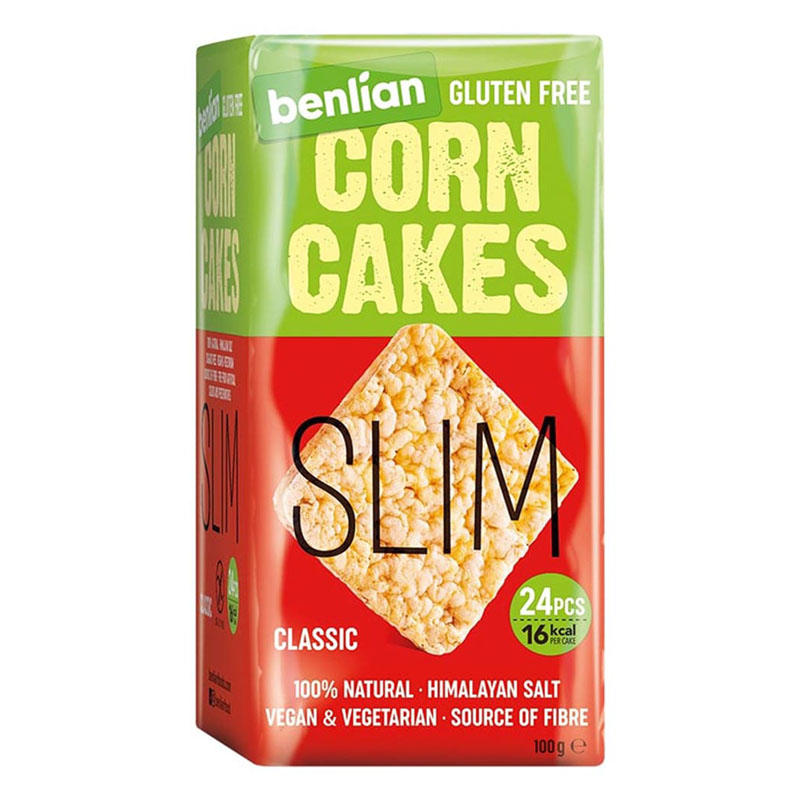 Benlian Gluten Free Slim Corn Cakes, Classic 100g
