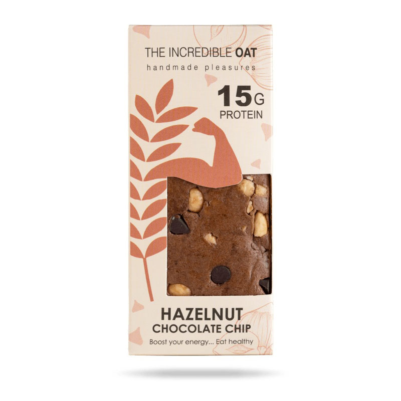 The Incredible Oat Hazelnut Chocolate Chip Protein Bar 60g