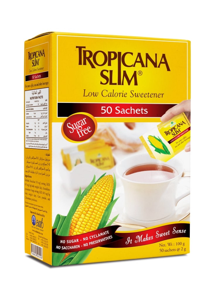 Tropicana Slim Low Calorie Sweetener 50 Sachets