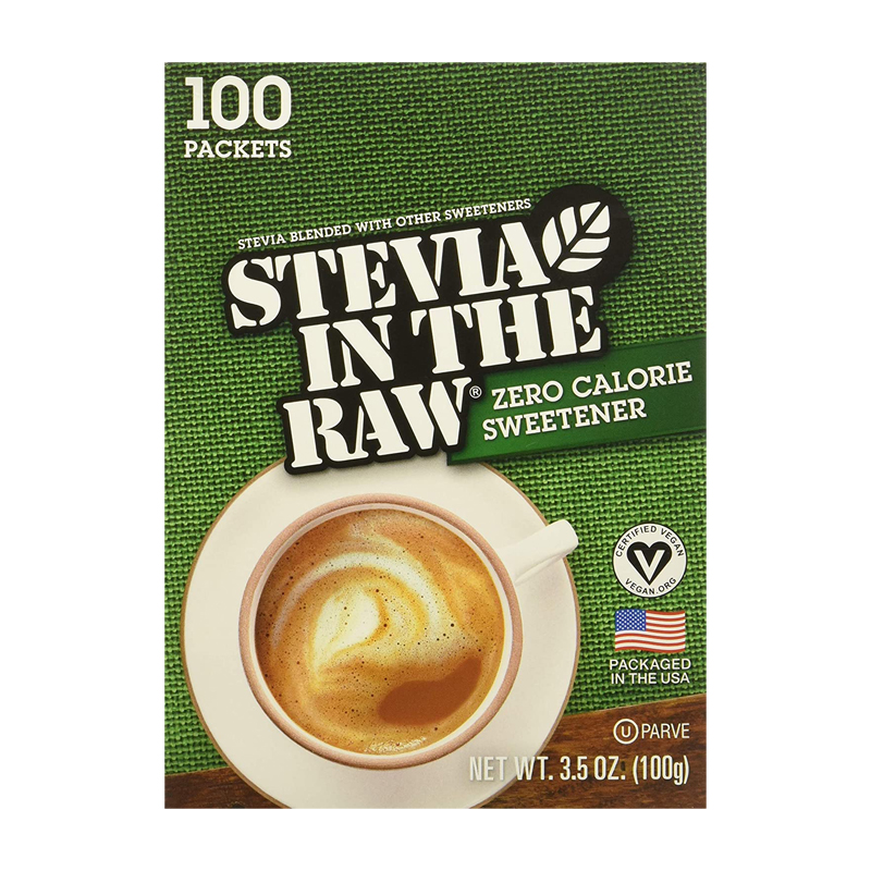 Stevia In The Raw Zero Calorie Sweetener 100Pcs