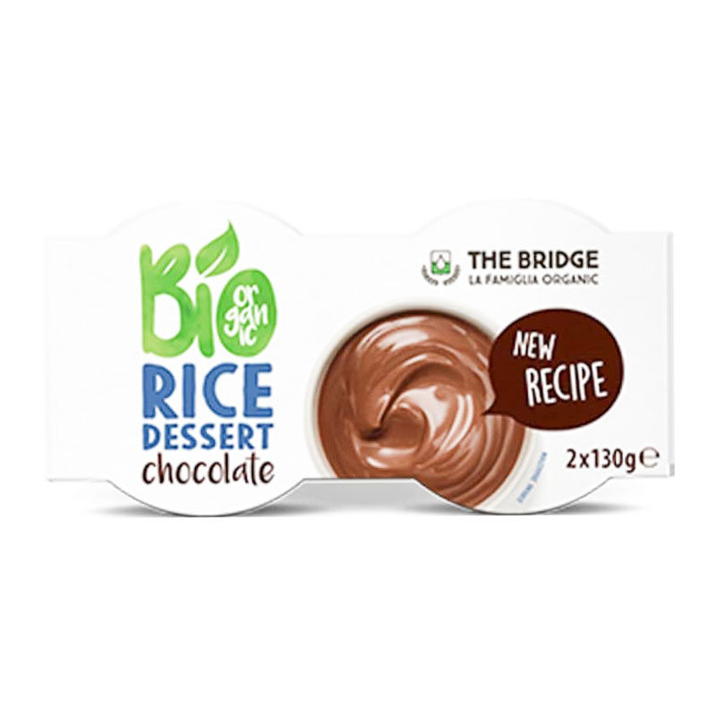 The Bridge Gluten Free Rice Dessert, Chocolate Flavor 130g x 2pcs