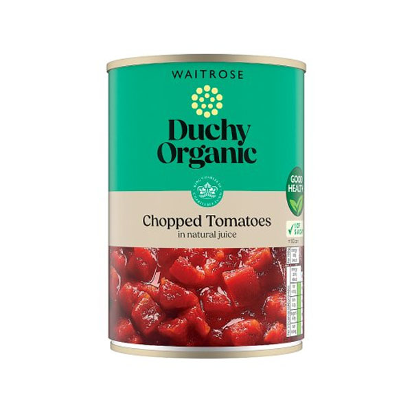 Waitrose Duchy Organic Chopped Tomatoes in Juice 400g