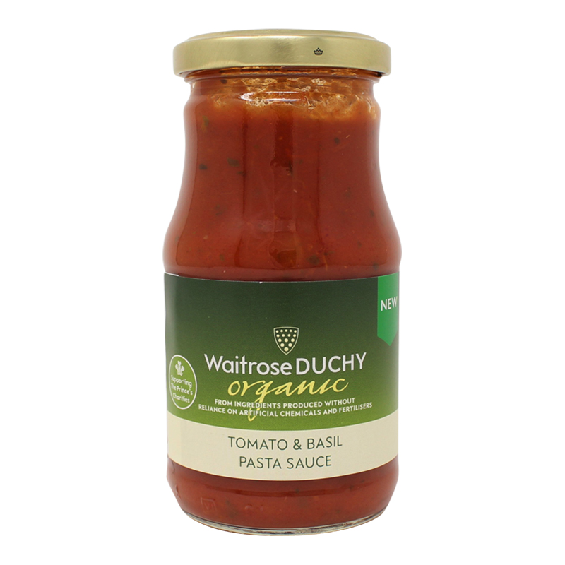 Waitrose Duchy Organic Tomato & Basil Pasta Sauce 290g