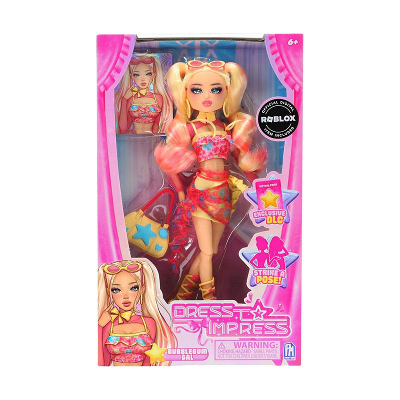 Dress To Impress Bubble Gum Gal Fashion Doll